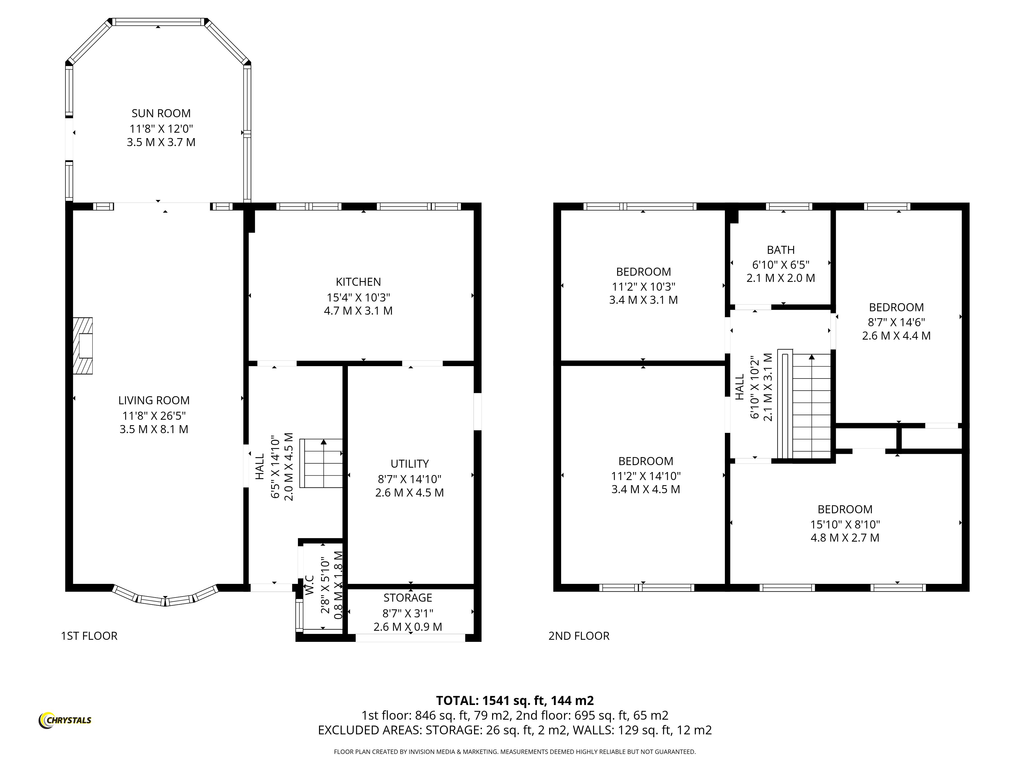 Floorplan — 22 Mountain View, Douglas IM2 5HX.