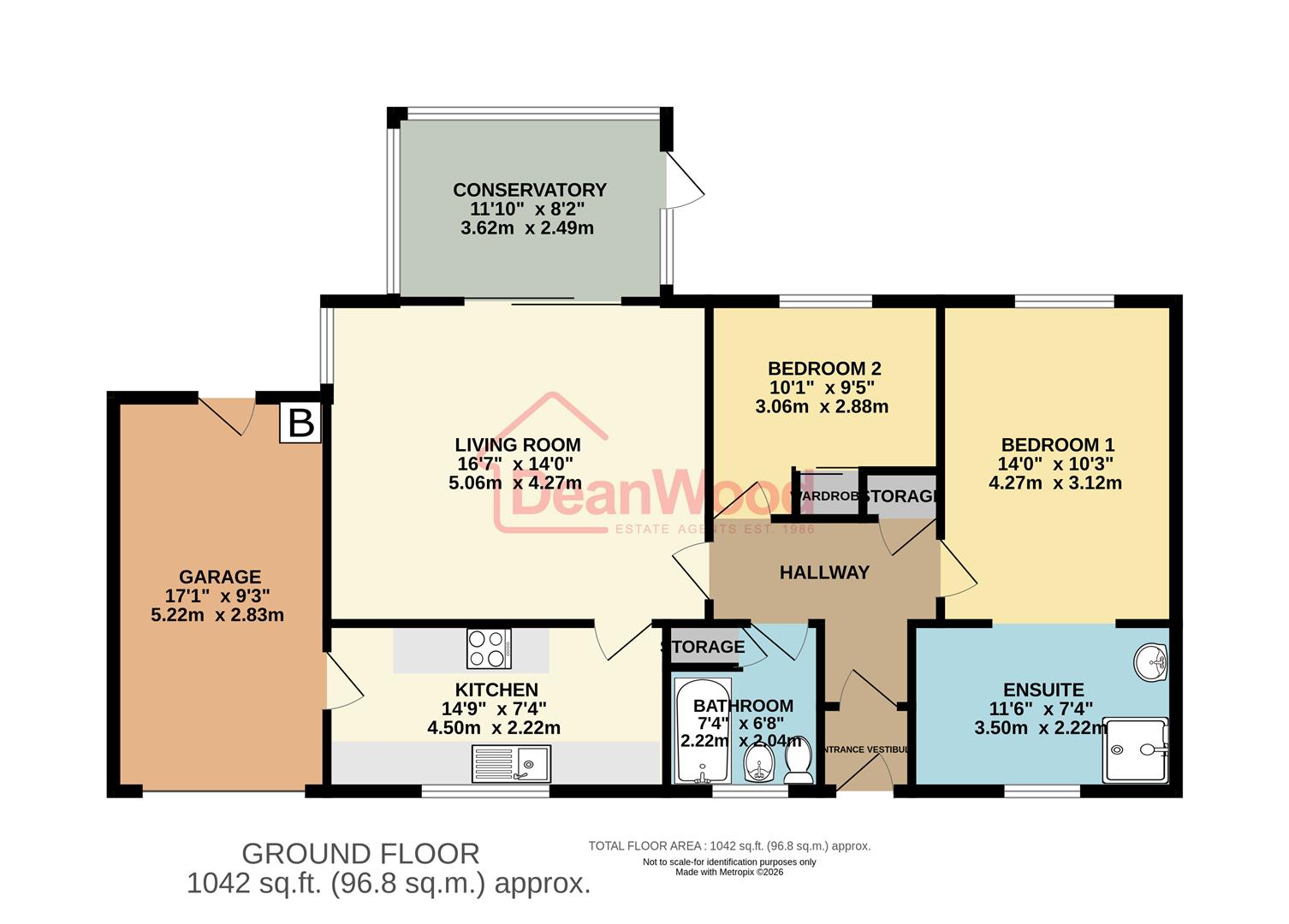 Floorplan — 19, Meadow Court, Ballasalla, Isle of Man.