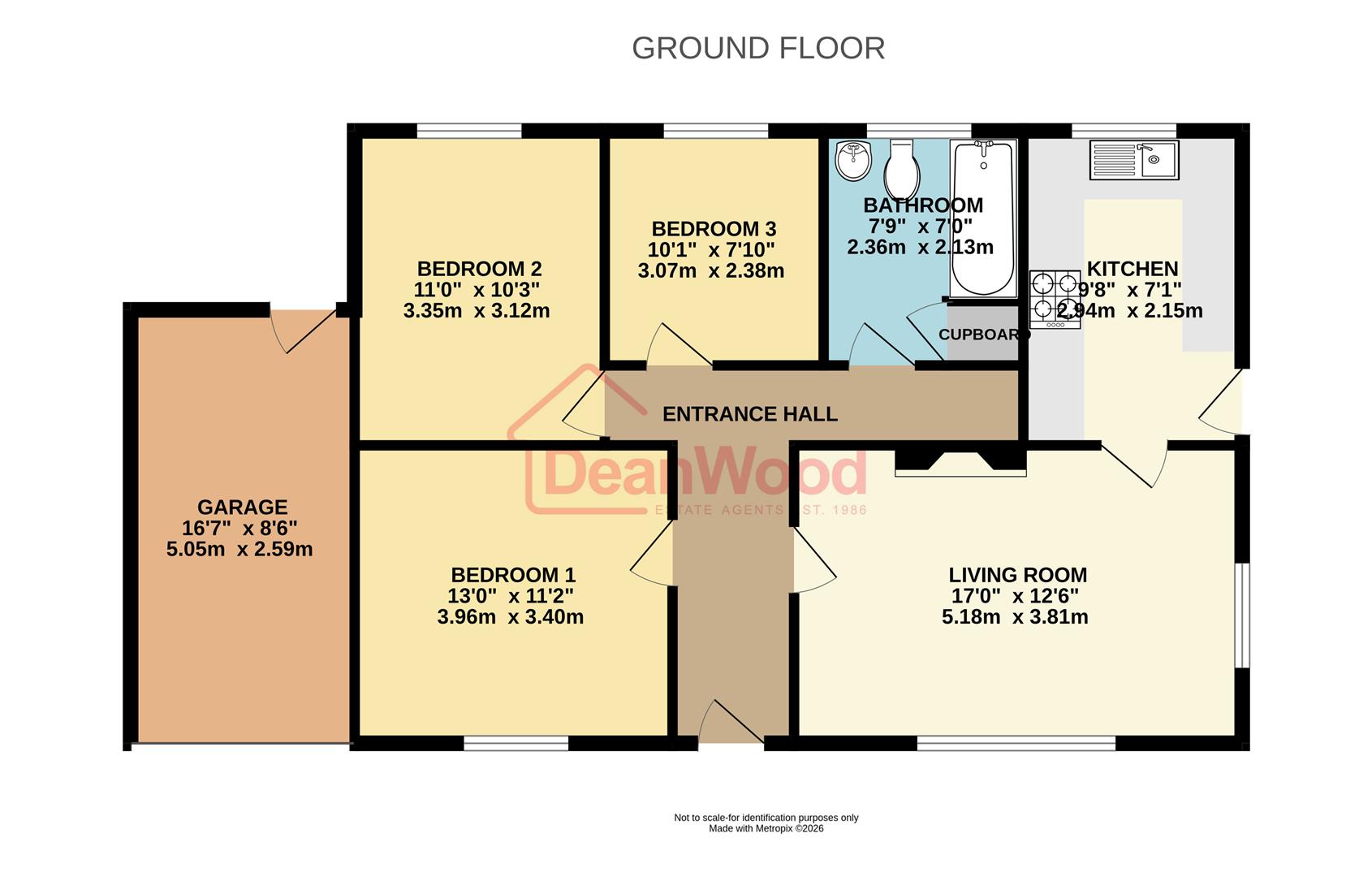 Floorplan — 5, Wybourn Drive, Onchan.