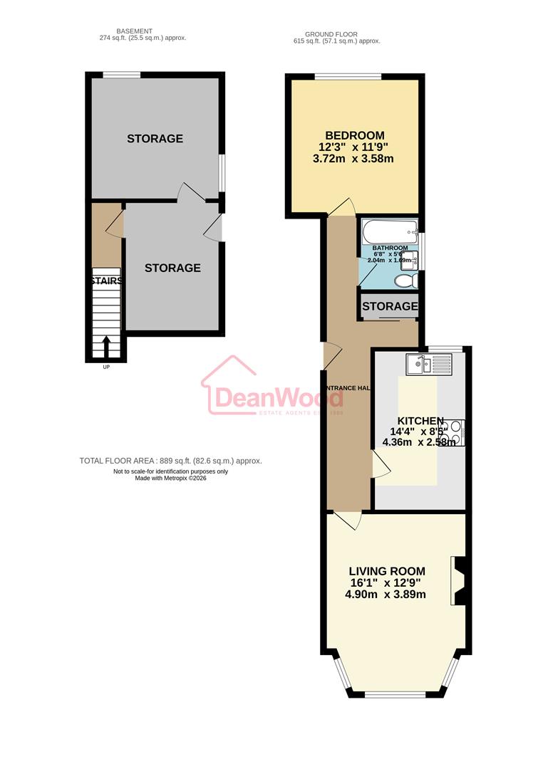 Floorplan — Apartment 1, 14 Hutchinson Square, Douglas, Isle Of Man.