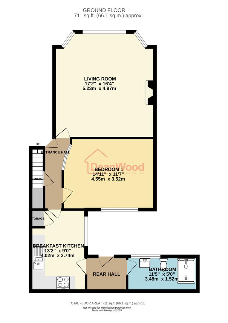 Floorplan — Apartment 1, 7 Demesne Road, Douglas, Isle Of Man.