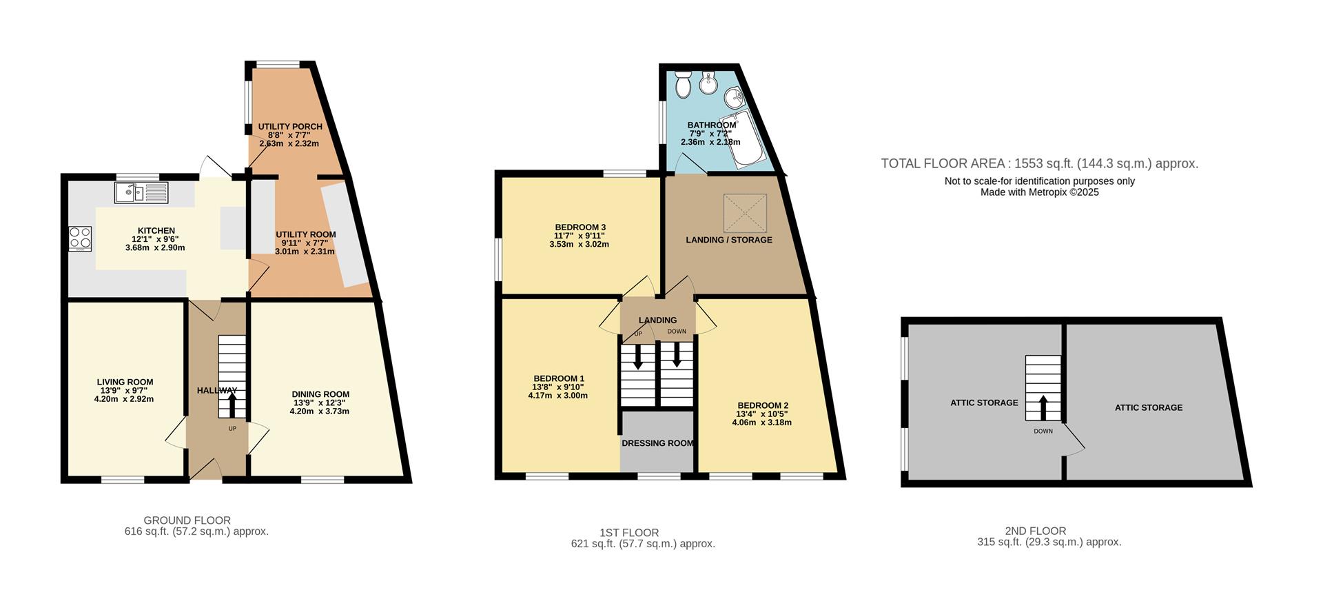 Floorplan — 1, College Green, Castletown, Isle of Man.