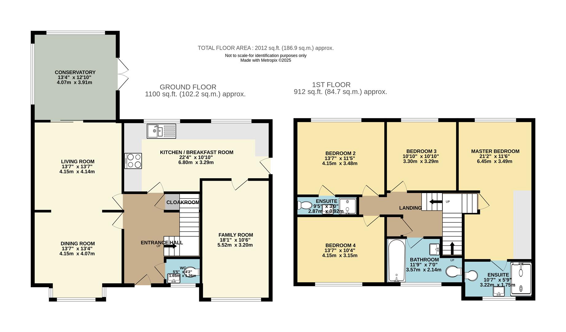 Floorplan — 34, Maple Avenue, Onchan.