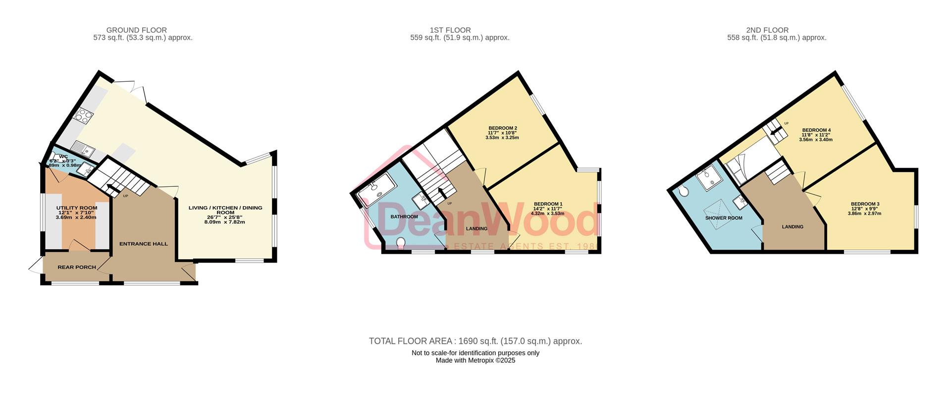 Floorplan — 1 Roslyn Terrace, Douglas, Isle Of Man.