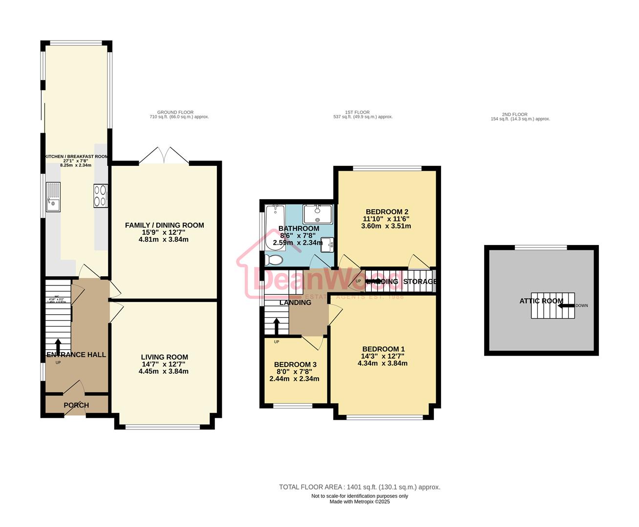 Floorplan — 18, St. Catherines Drive, Douglas, Isle Of Man.