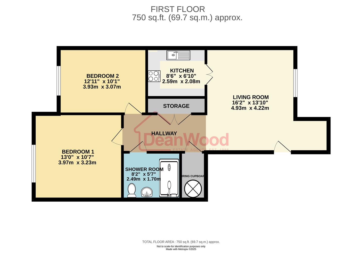 Floorplan — Apartment 21, St Ninians Court, Douglas.