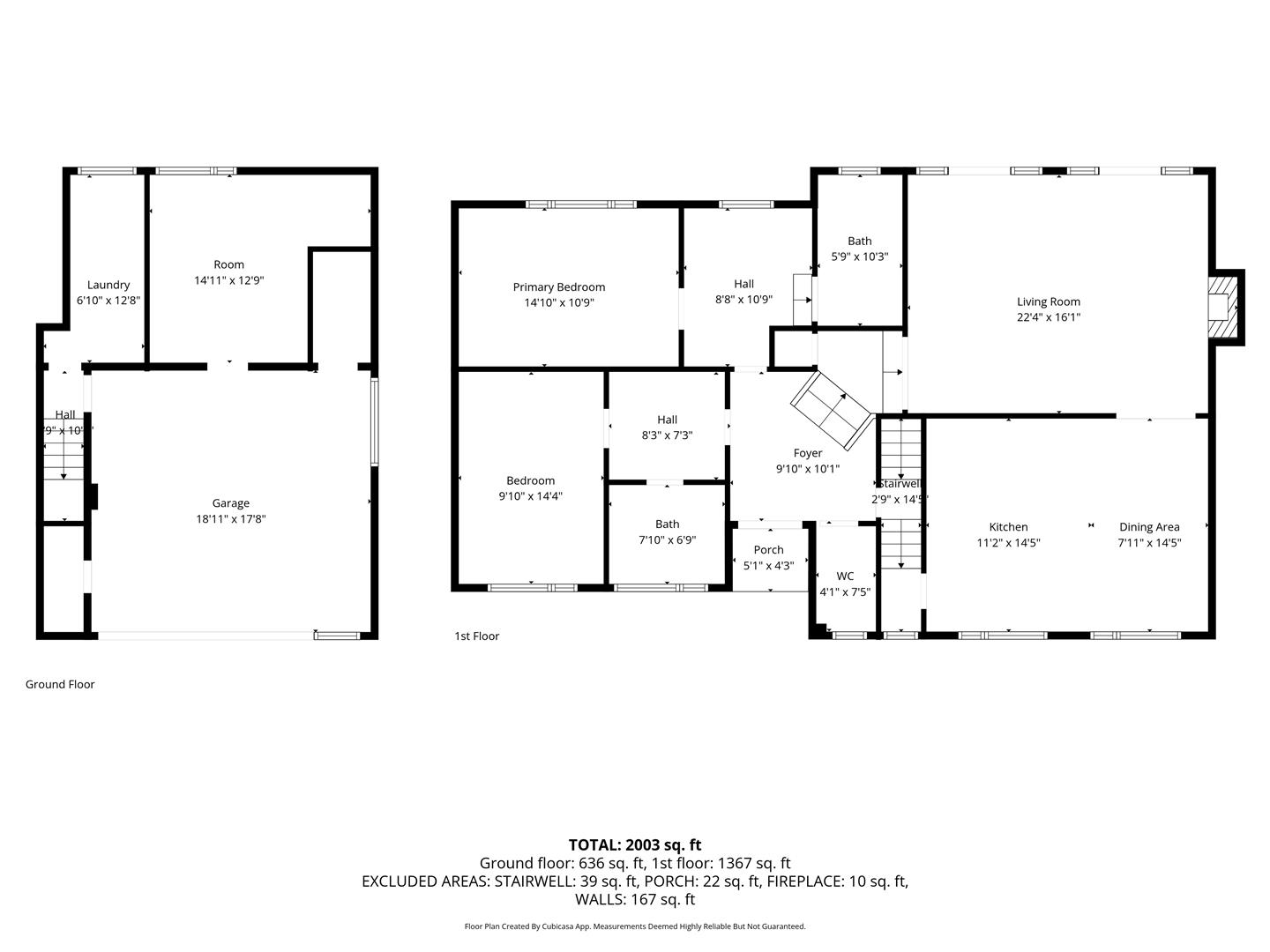 Floorplan — 30 Fairway Close, Onchan.