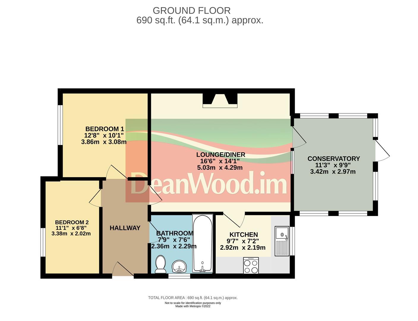 Floorplan — 32 Cannan Court, Kirk Michael, Isle Of Man.