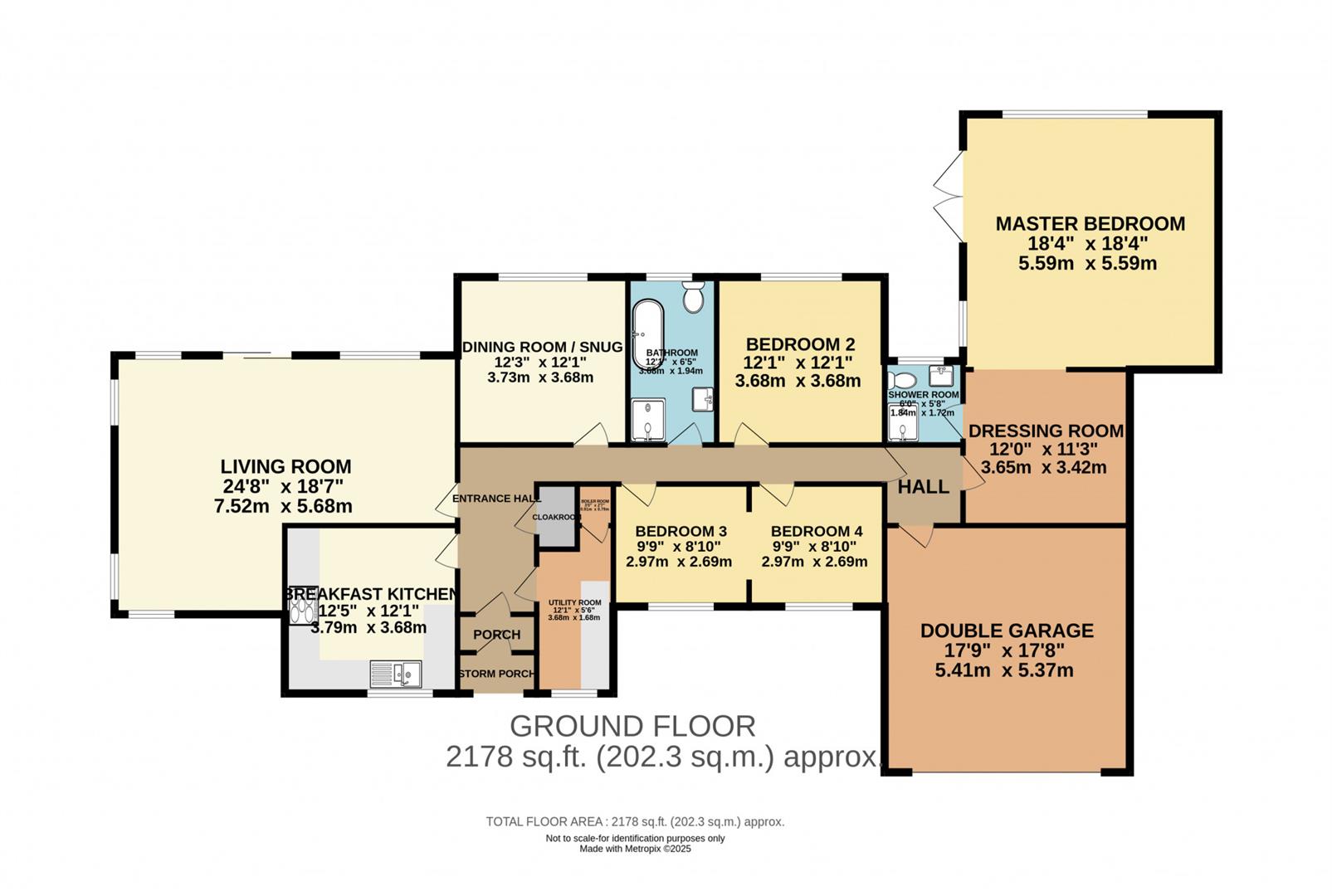 Floorplan — Silverburn, Quarterbridge Road, Douglas.