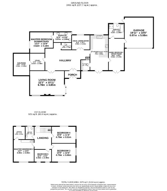 Floorplan — 15, Queens Valley, Ramsey, Isle Of Man.