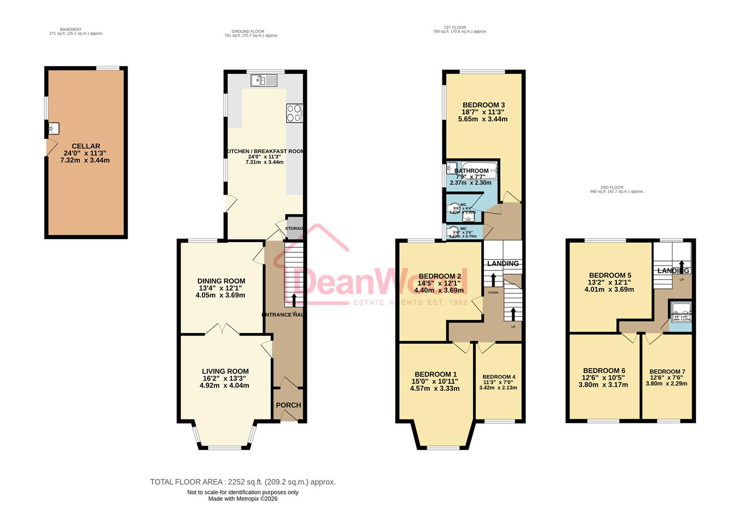 Floorplan — 13 Hutchinson Square, Douglas, Isle of Man.