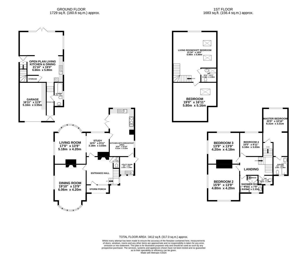 Floorplan — Moorcroft, Quarterbridge Road, Douglas, Isle Of Man.