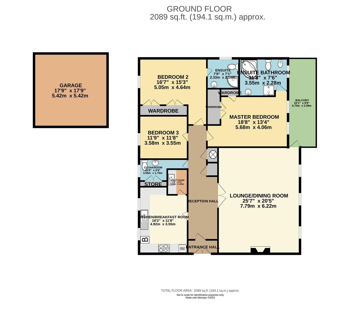 Floorplan — Sea Cliff Road, Onchan.