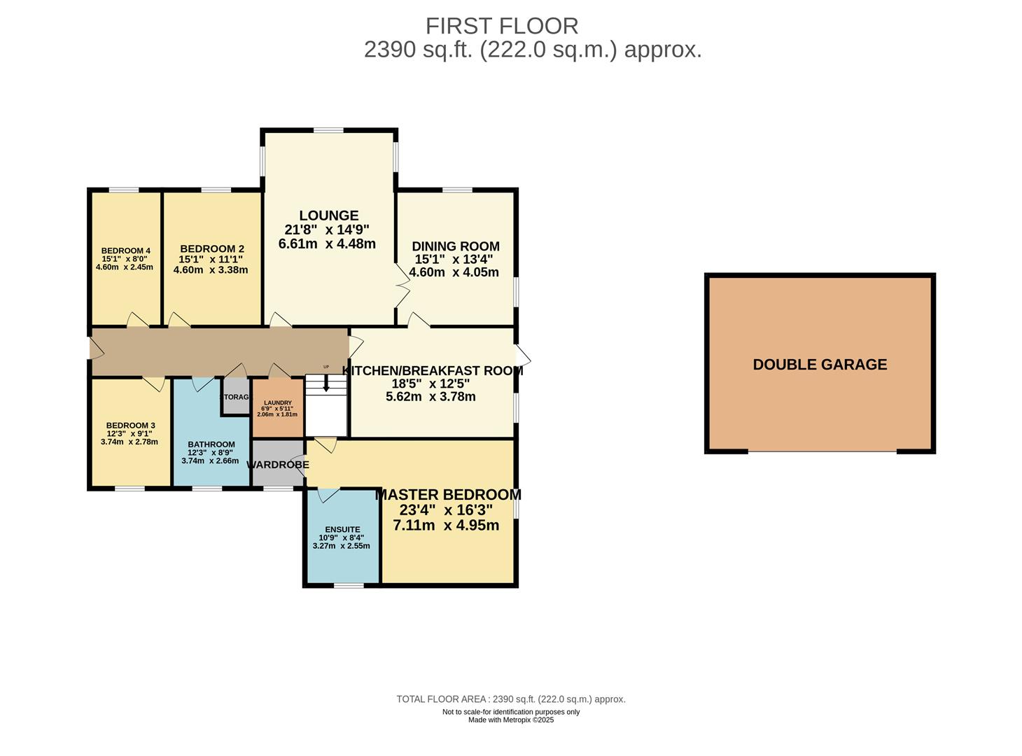 Floorplan — Apartment 2, The Downs, Union Mills.