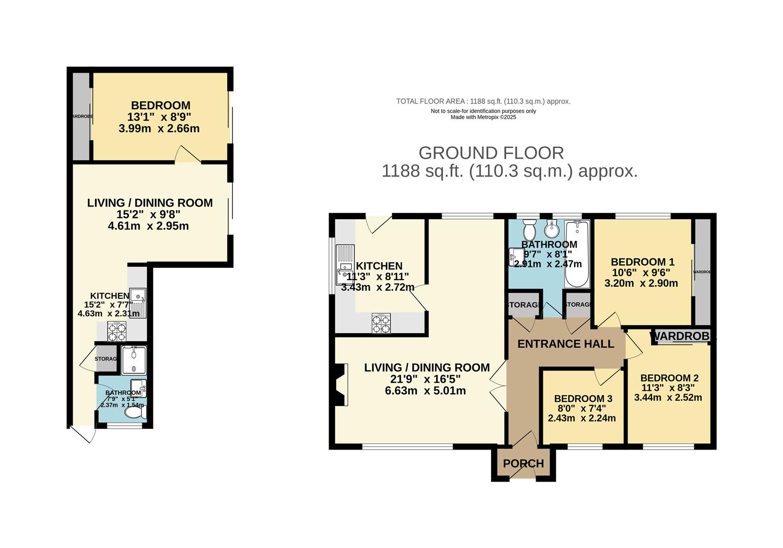 Floorplan — 13 Harcroft Avenue, Saddlestone, Douglas.