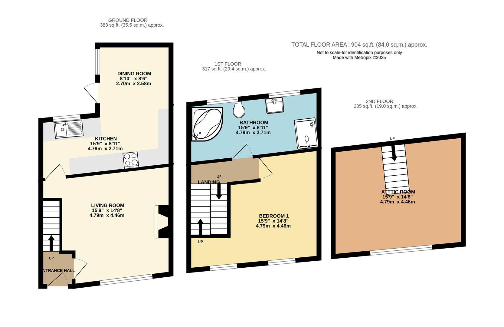 Floorplan — 19, Shore Road, Peel, Isle Of Man.