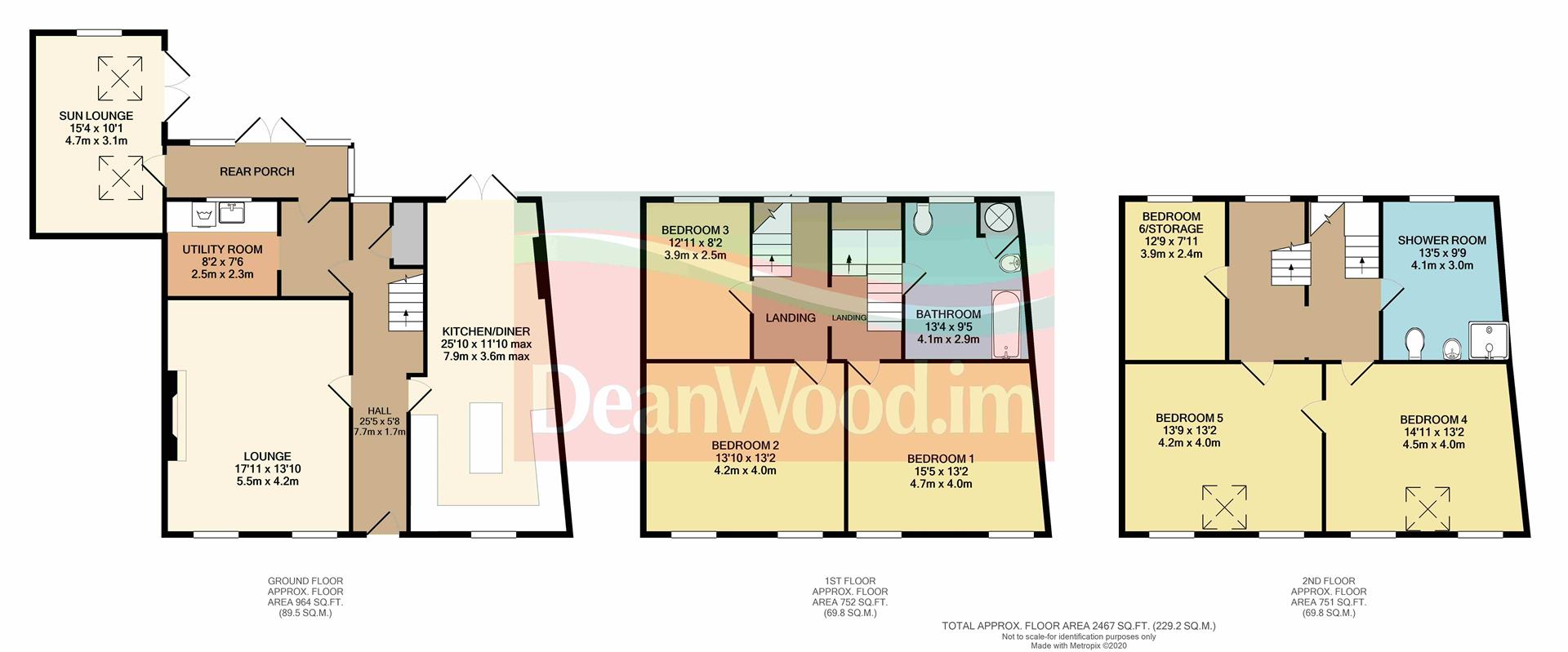 Floorplan — 51, Malew Street, Castletown, Isle Of Man.