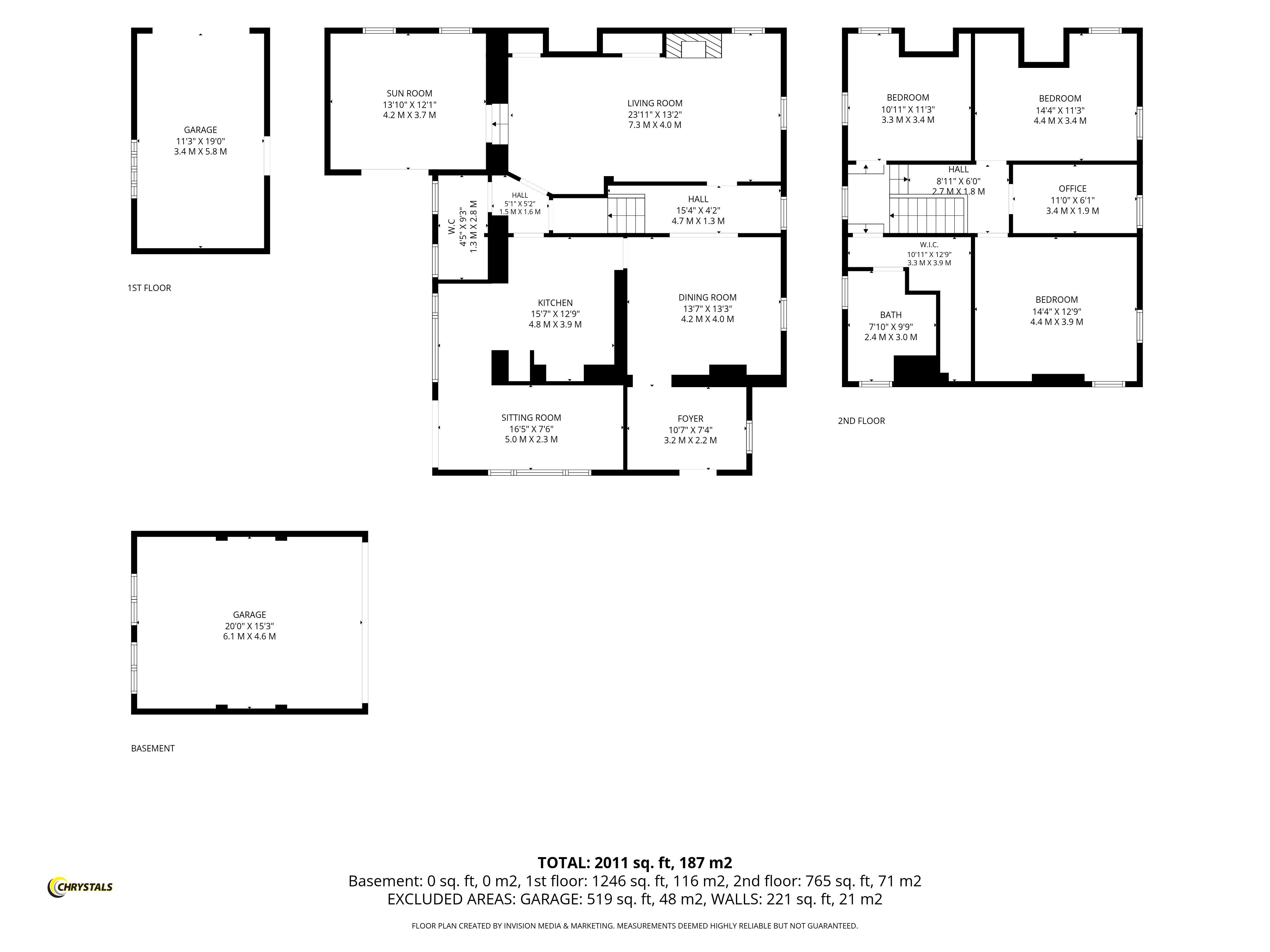 Floorplan — Ballachree, Main Road, Ballaugh IM7 5EB.