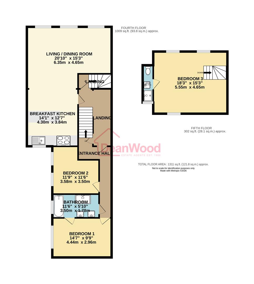 Floorplan — 16 Marlborough Court, Douglas, Isle Of Man.