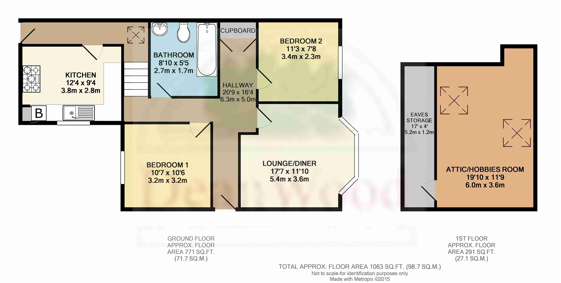 Floorplan — Apartment 12, Carlton Court, Bradda Road, Port Erin, Isle of Man.