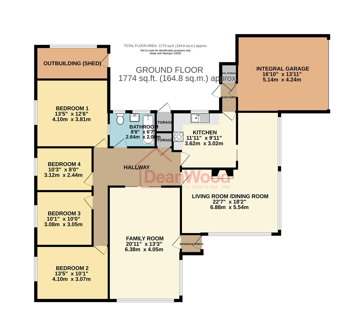 Floorplan — Thie Dhoo, Woodlands Close, Douglas, Isle Of Man.