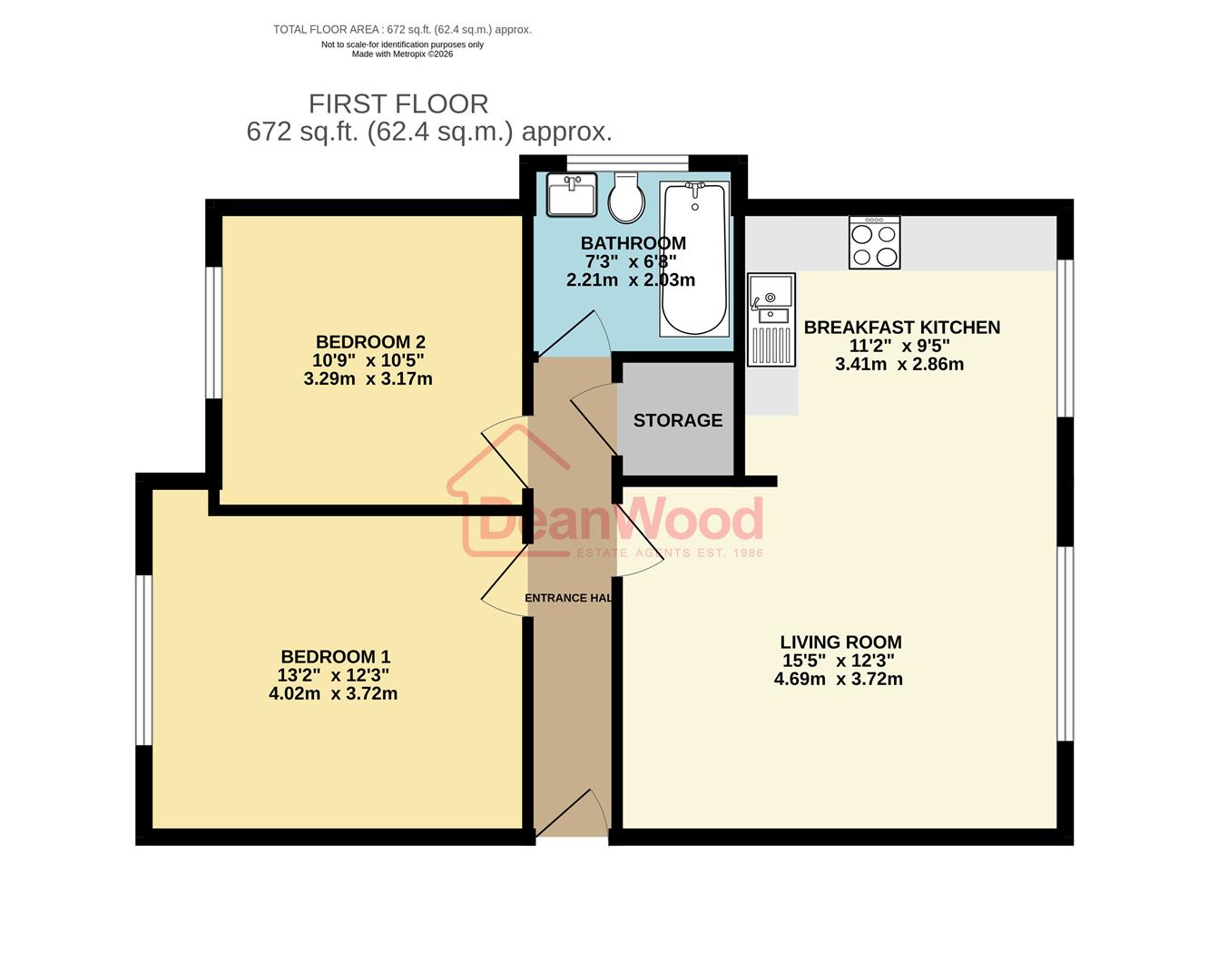 Floorplan — 13 Wood View Court, Reayrt Ny Keylley, Peel, Isle of Man.