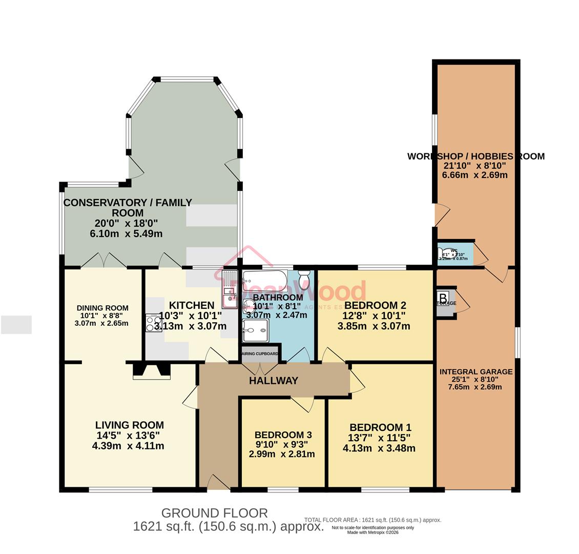 Floorplan — 27, Silverburn Drive, Ballasalla, Isle of Man.