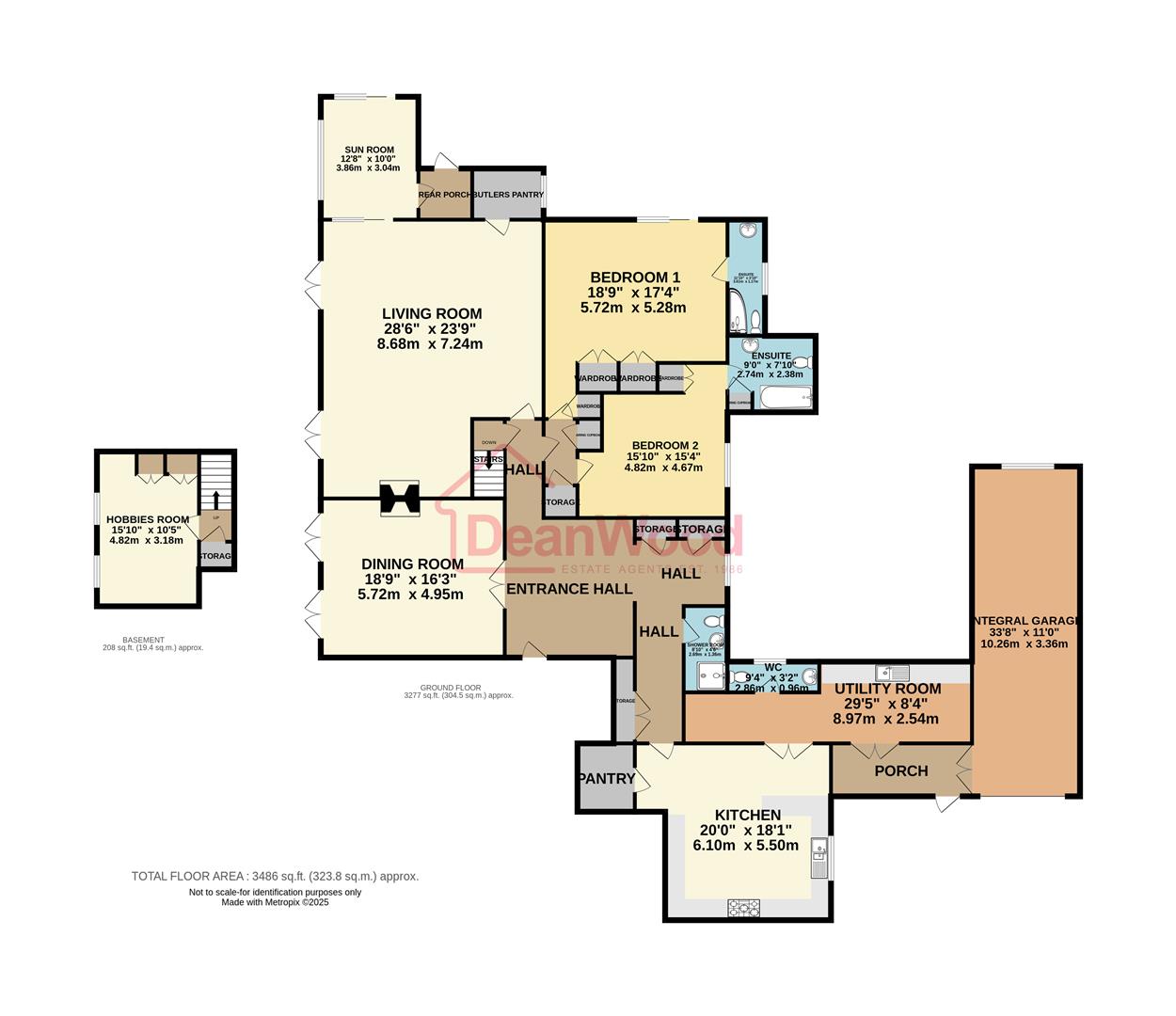 Floorplan — Apartment 1, Mount Rule House, Braddan, IM4 4HP.