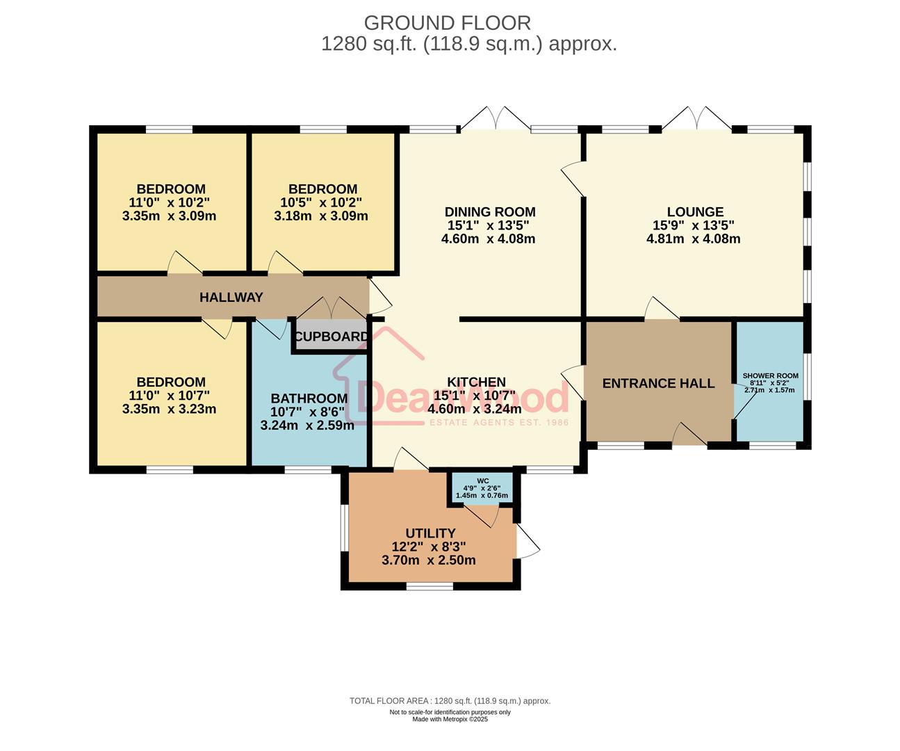Floorplan — The Bungalow, Fuchsia Gardens, Mount Rule, Douglas.