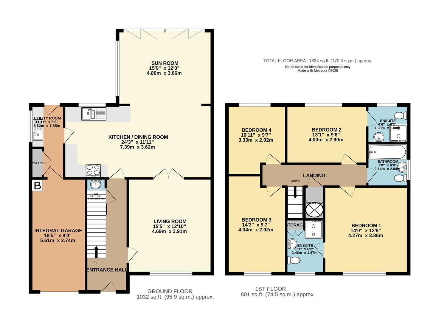 Floorplan — 12, Manor Woods, Douglas.