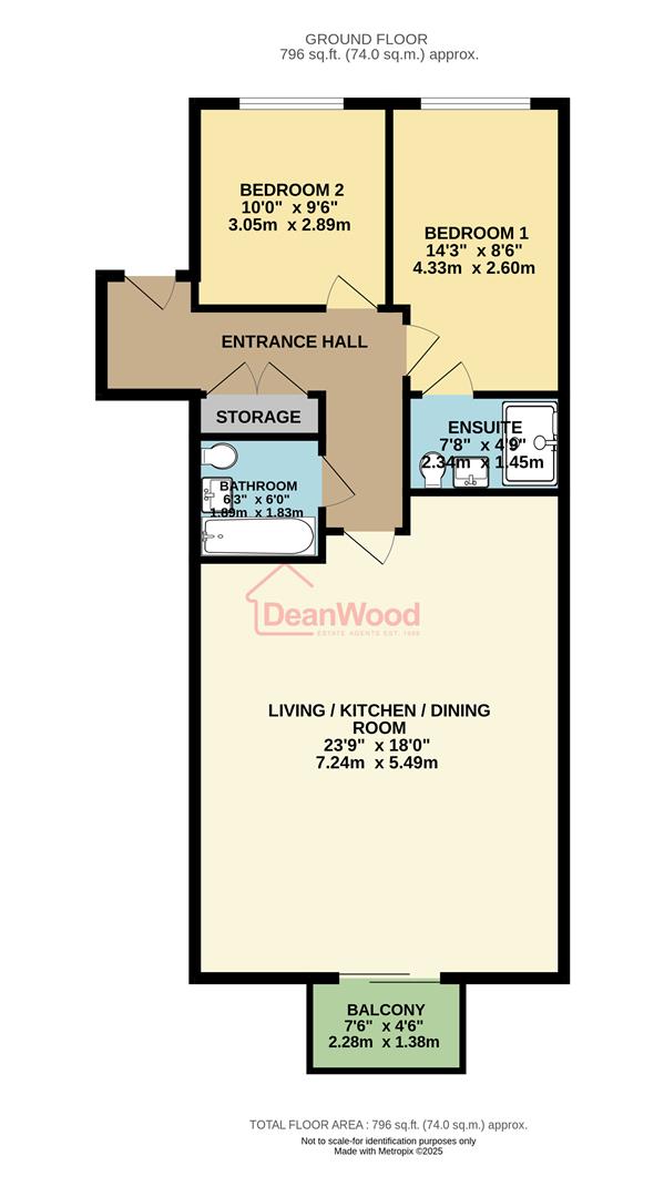 Floorplan — Apartment 58, Quay West, Douglas, Isle Of Man.