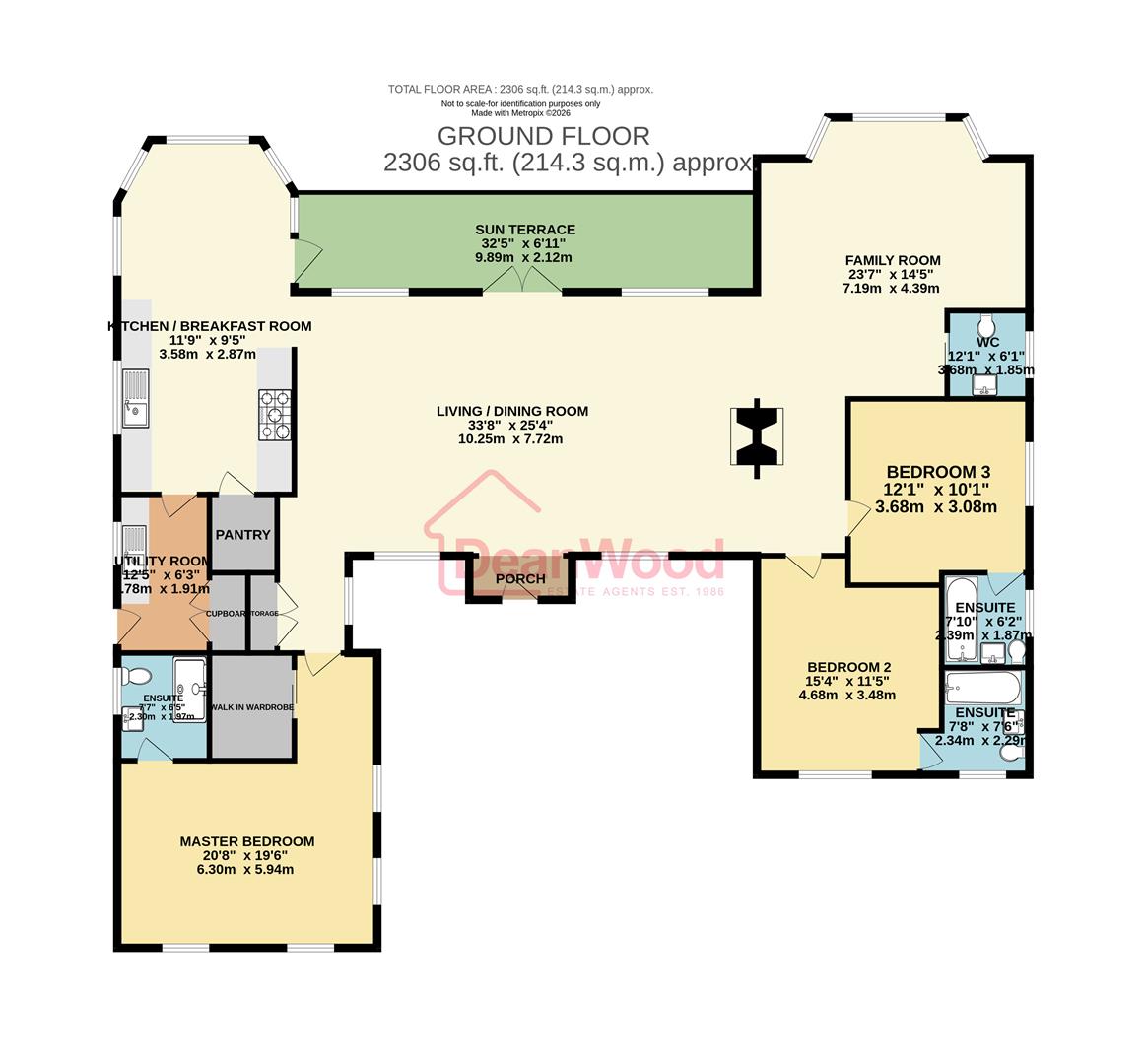 Floorplan — 18 Manor Park, Onchan, Isle Of Man.