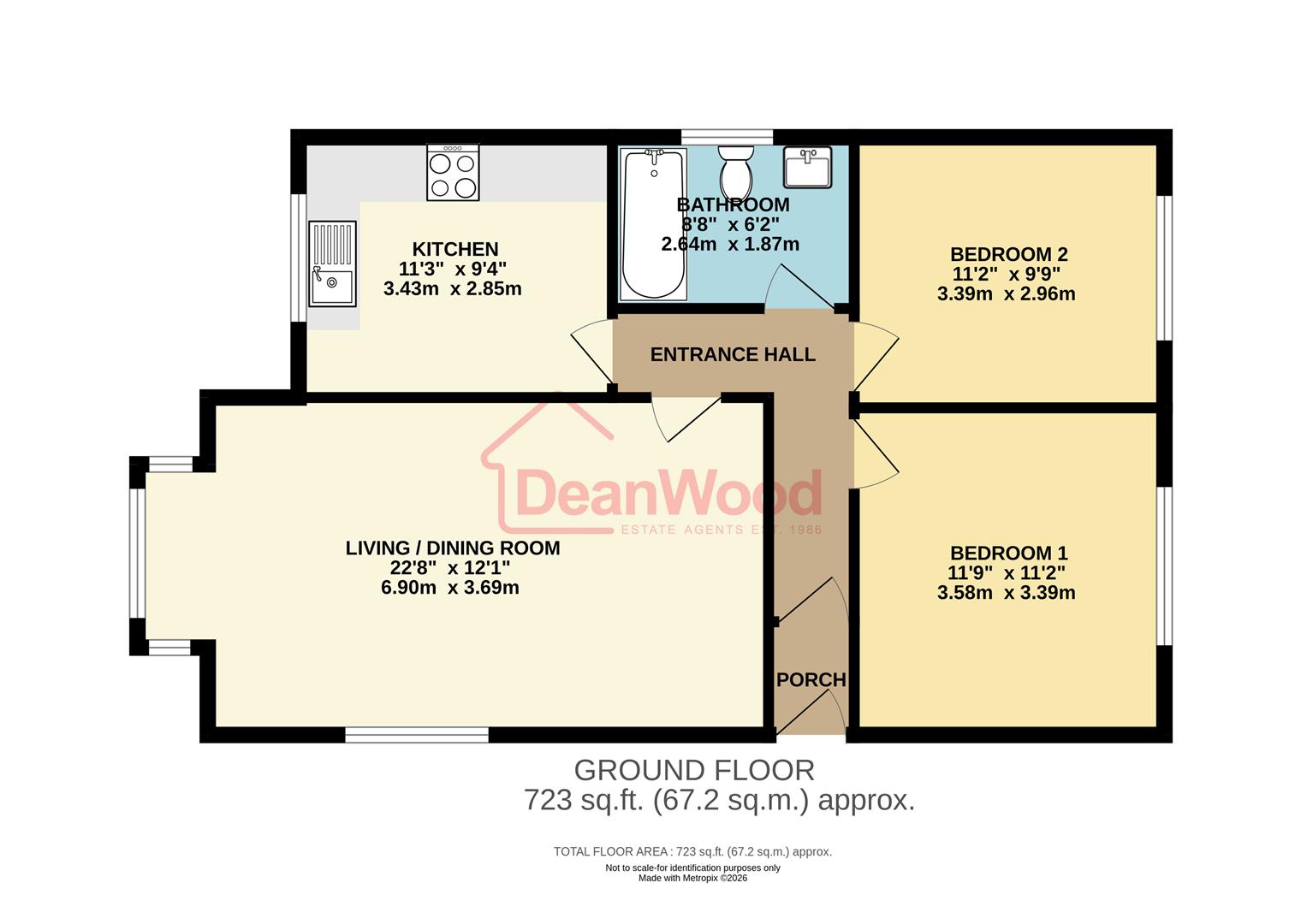 Floorplan — 10 Richmond Court, Farmhill, Douglas, Isle of Man.