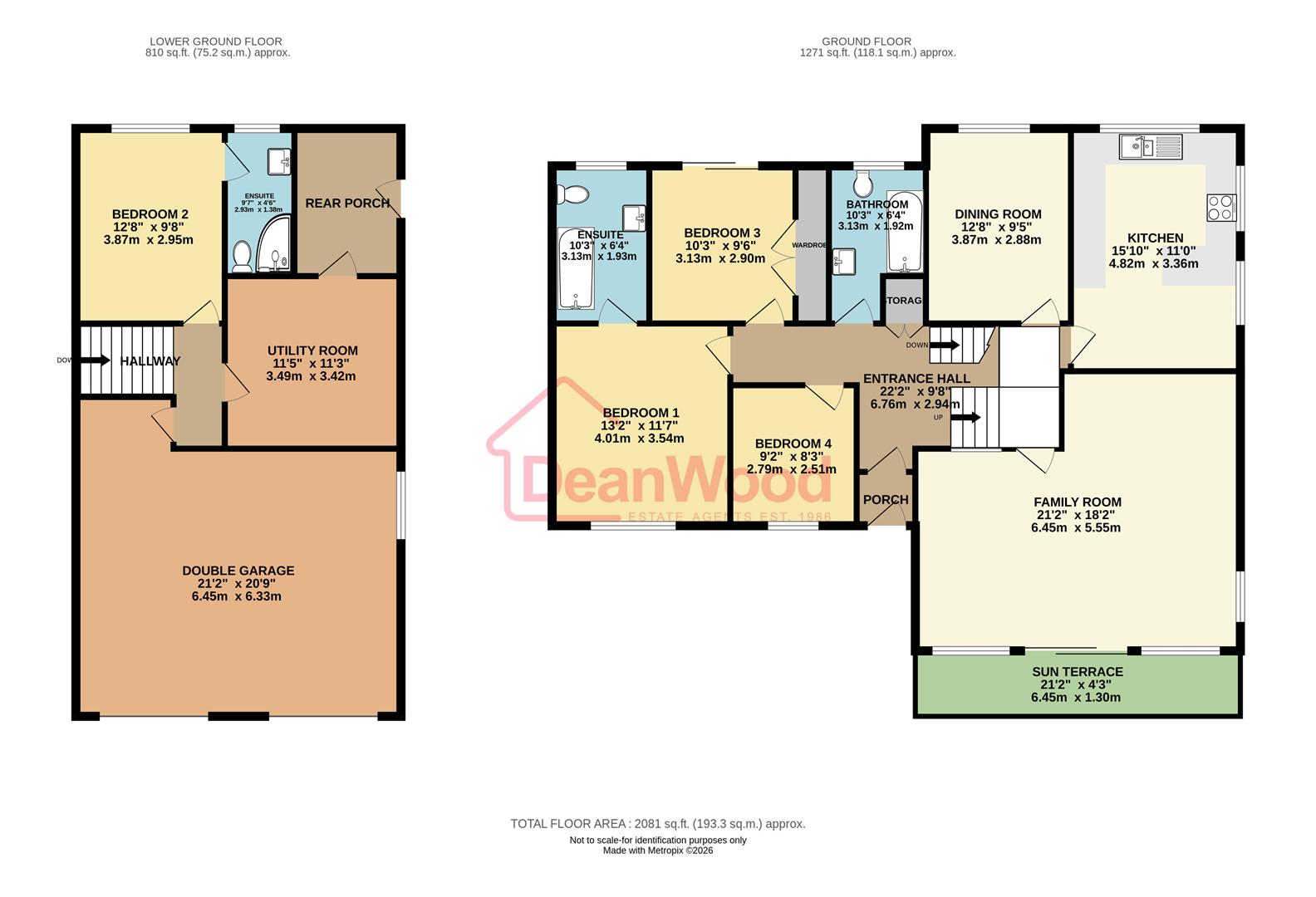 Floorplan — 18 Banks Howe, Onchan, Isle of Man.