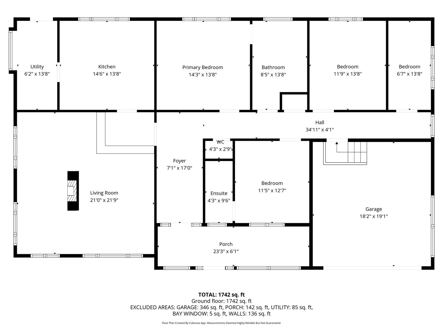 Floorplan — 13 Highfield Crescent, Onchan.