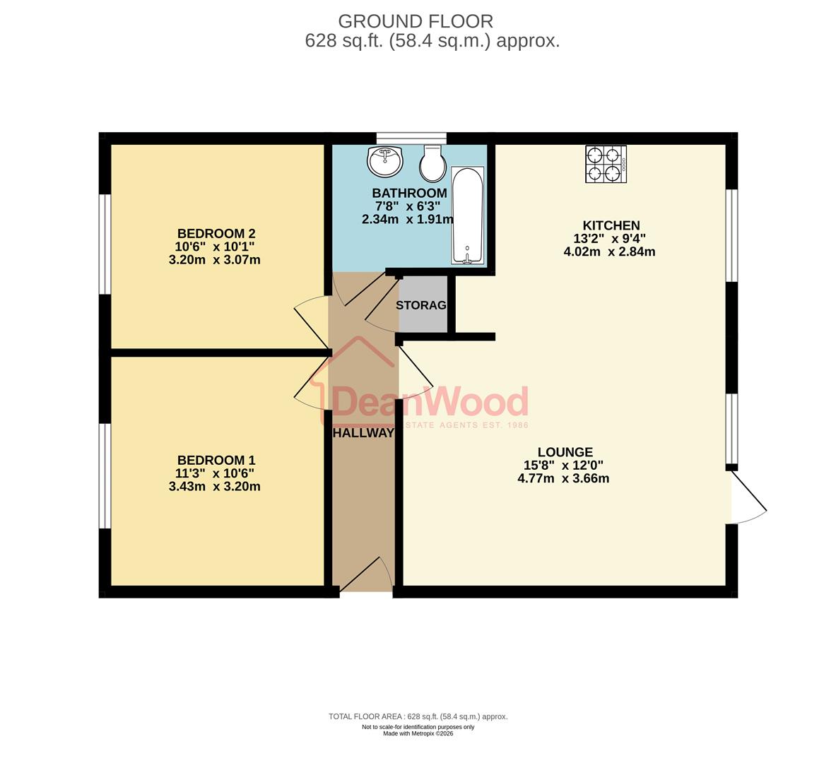 Floorplan — 1 Magher Drine, Ballawaterworth, Peel, Isle Of Man.