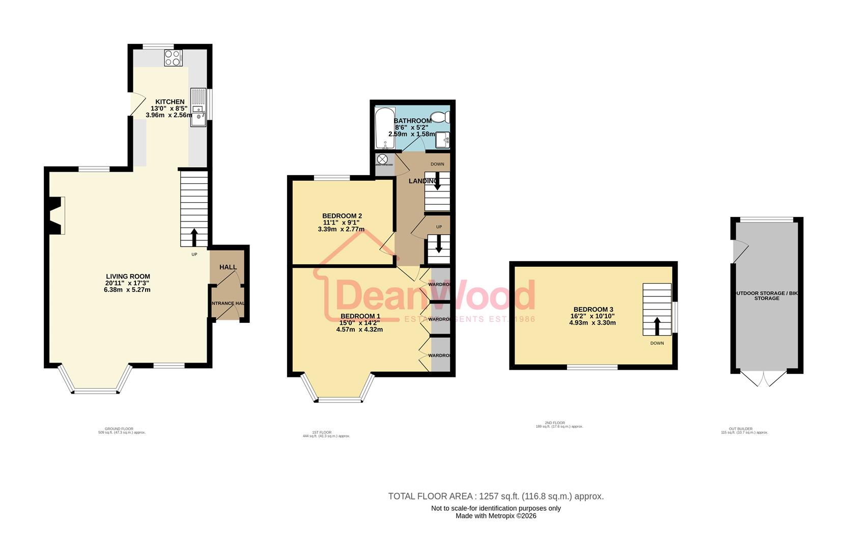 Floorplan — Fairway, Darragh, Port Erin, Isle of Man.