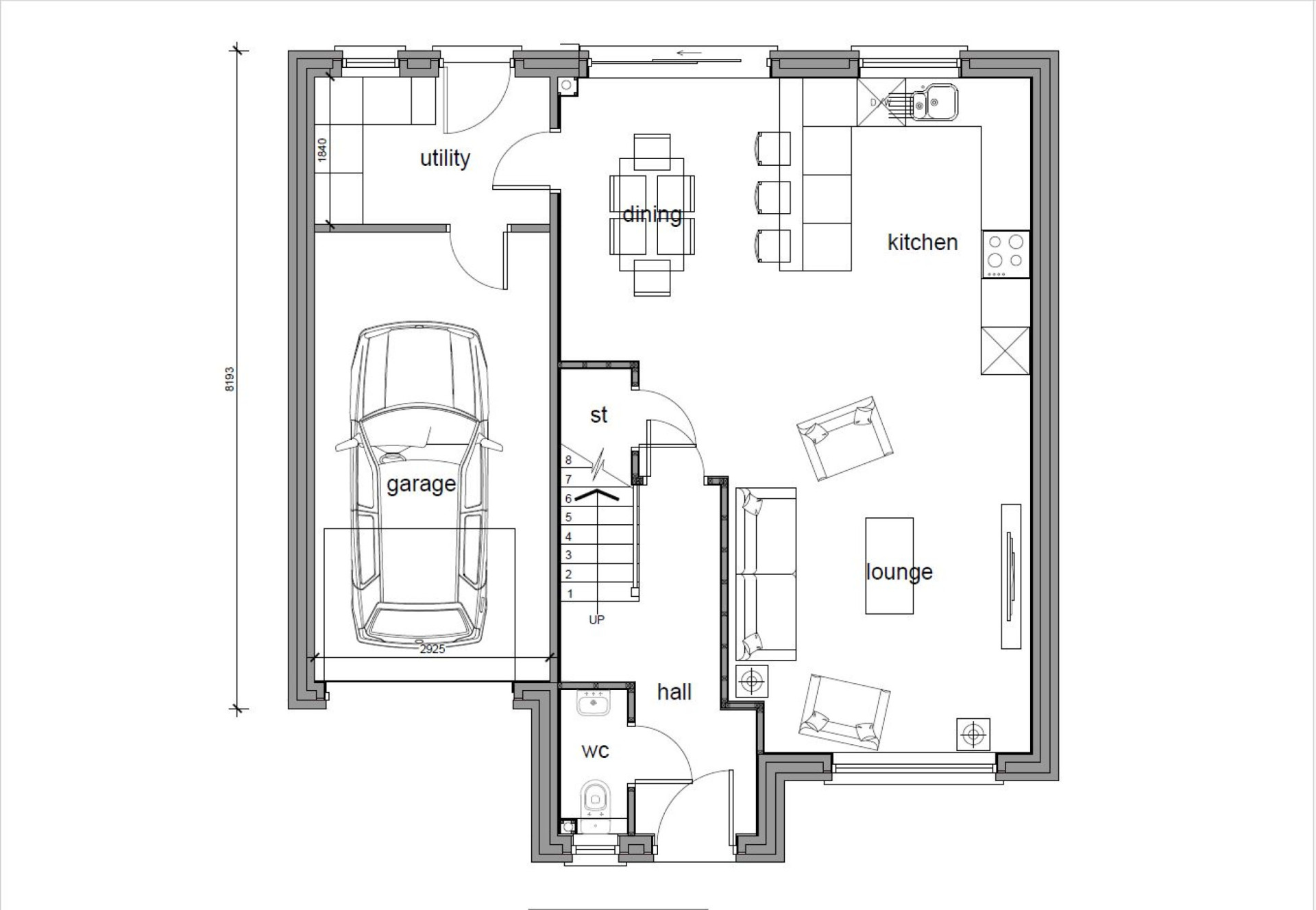 Floorplan — Plot 27 Oatlands, Oatlands Road, Andreas, IM7 4ER. — Plan 2 of 2