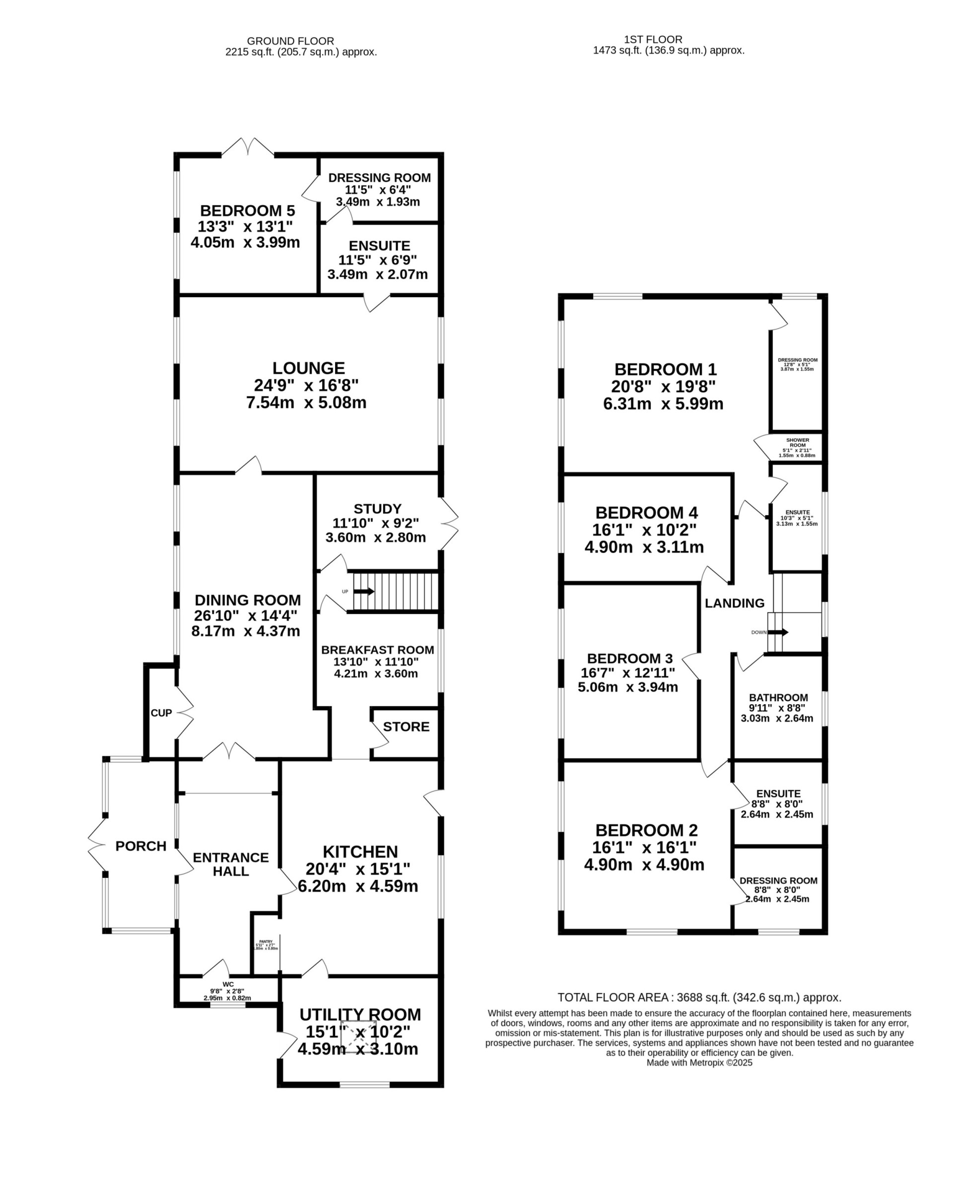 Floorplan — Ballawyllin Farm, East Baldwin, Douglas, IM4 5ER.