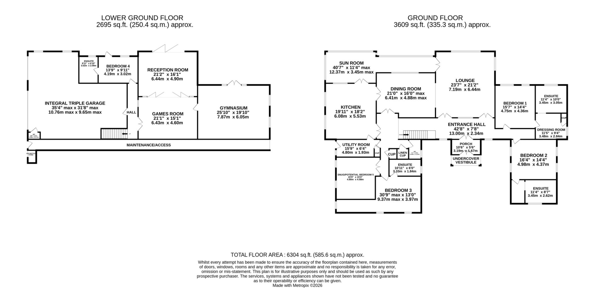 Floorplan — Thie My Chree, 10 Manor Park, Onchan, IM3 2EP.