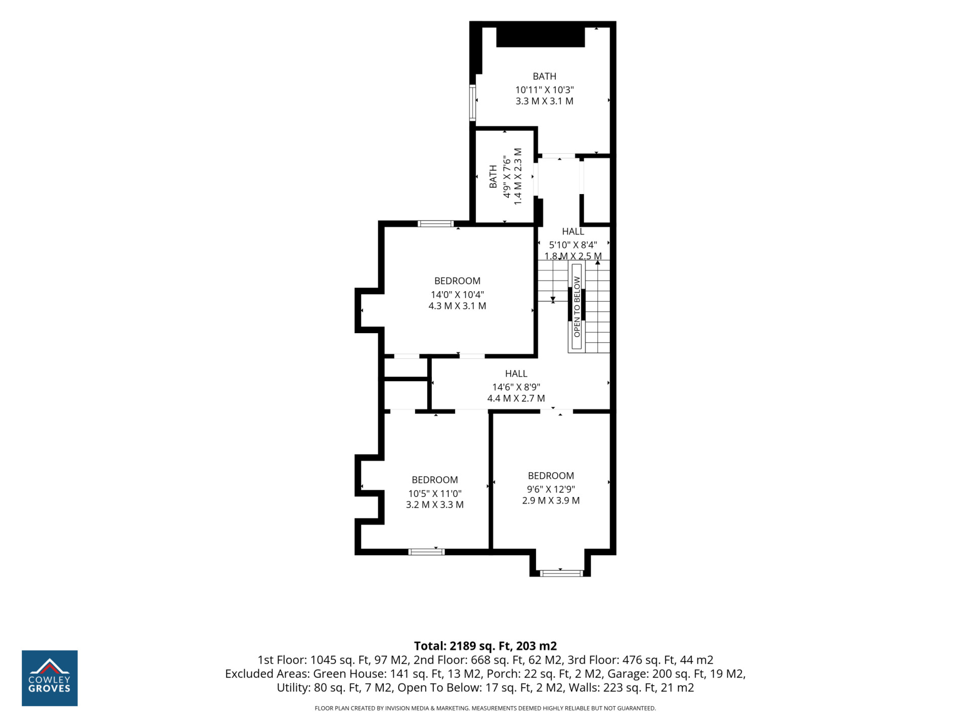 Floorplan — 1 Cambridge Terrace, Douglas, IM1 3LL. — Plan 3 of 4