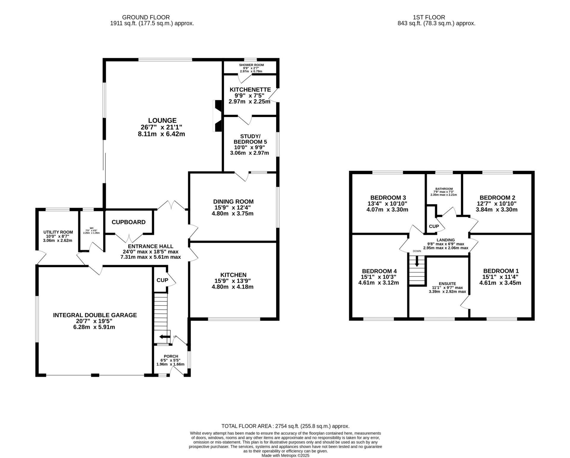 Floorplan — 2 Beechwood Rise, Douglas, IM2 5NE.
