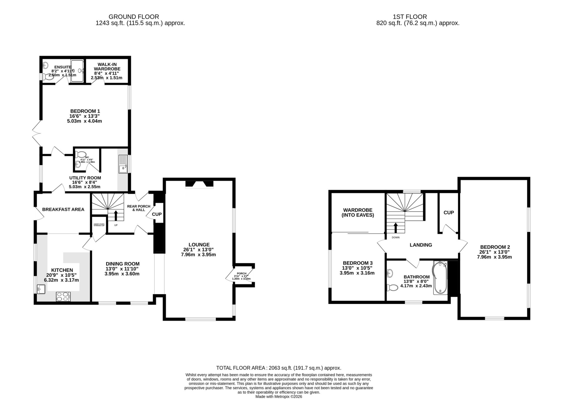 Floorplan — Mount Murray Lodge, Mount Murray, Douglas, IM4 1JE.