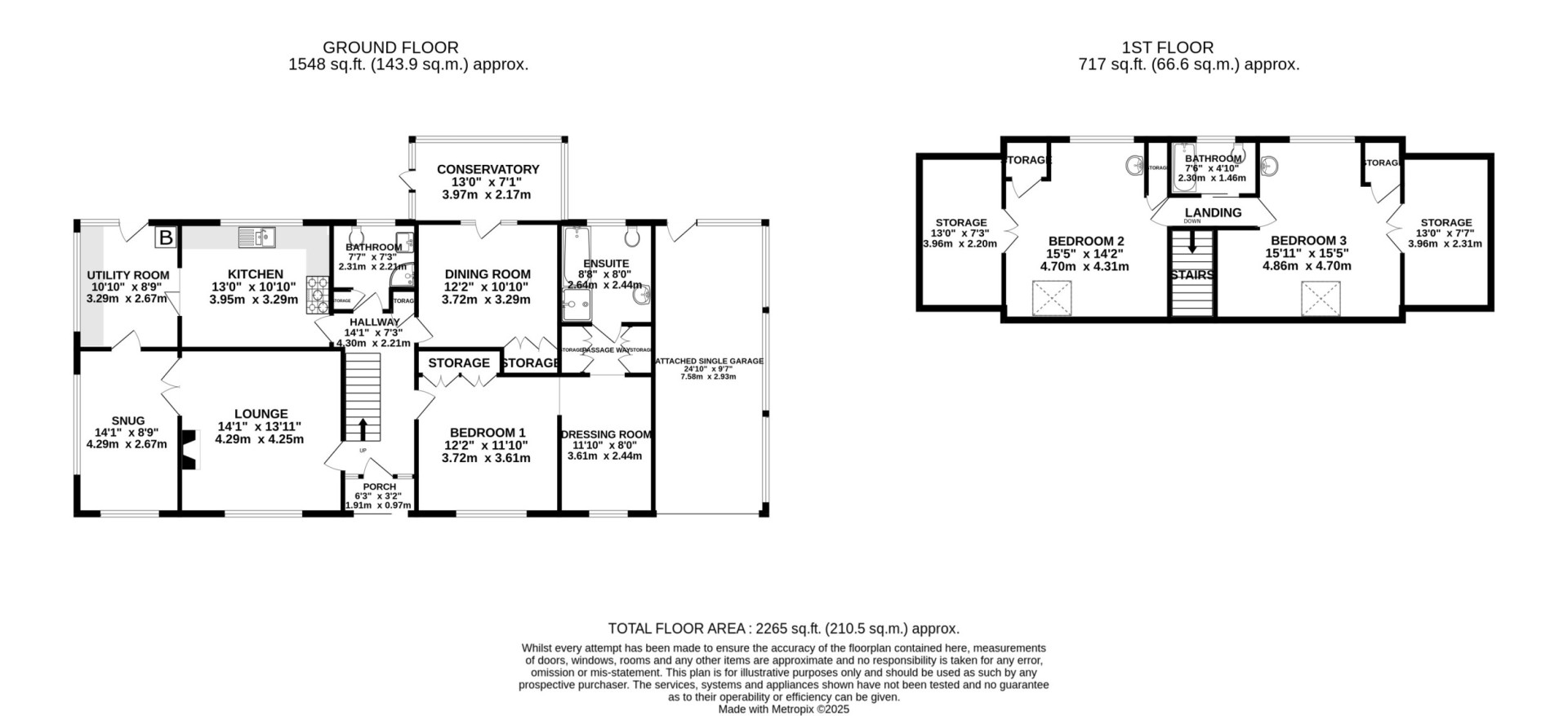 Floorplan — Greenacres, Balleira Road, Kirk Michael, IM6 1EE.