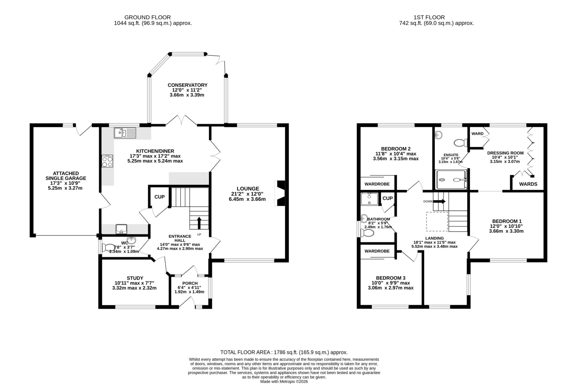 Floorplan — 8 Manor Lane, Farmhill, Douglas, IM2 2NX.
