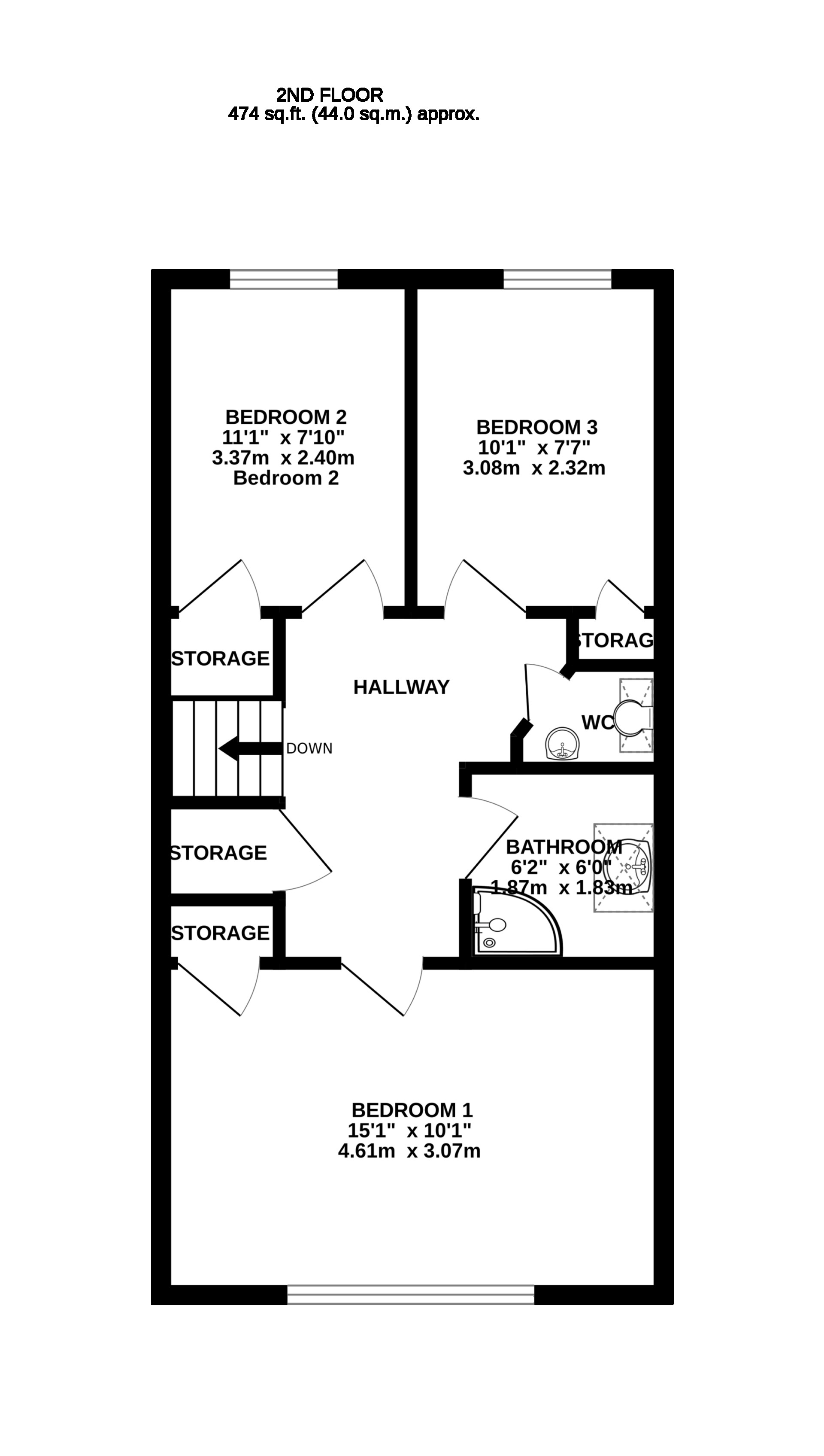Floorplan — Wesley Manse, The Crescent, Ramsey, IM8 2JN. — Plan 3 of 3