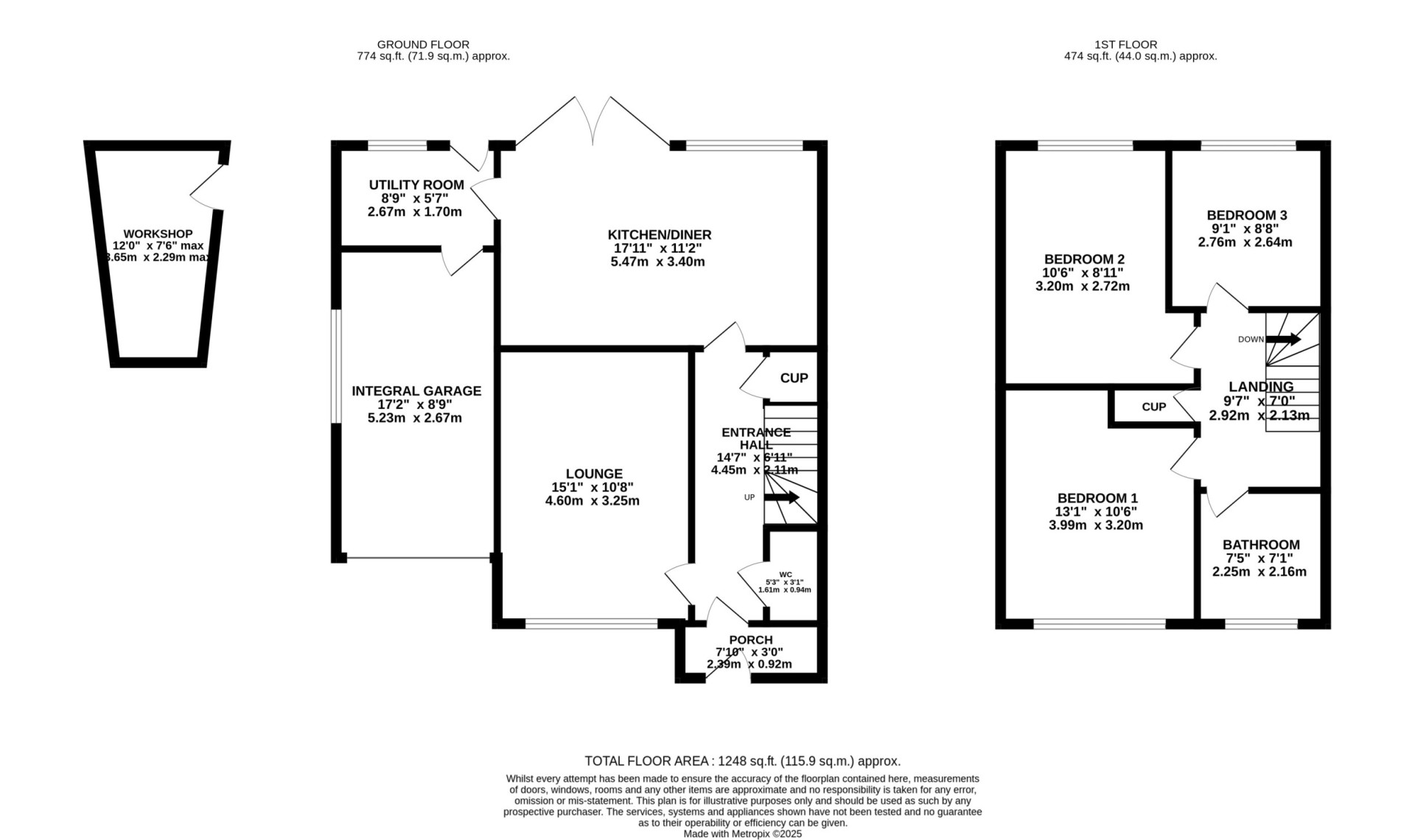 Floorplan — 14 Close Caaig, Reayrt Ny Cronk, Peel, IM5 1GS.