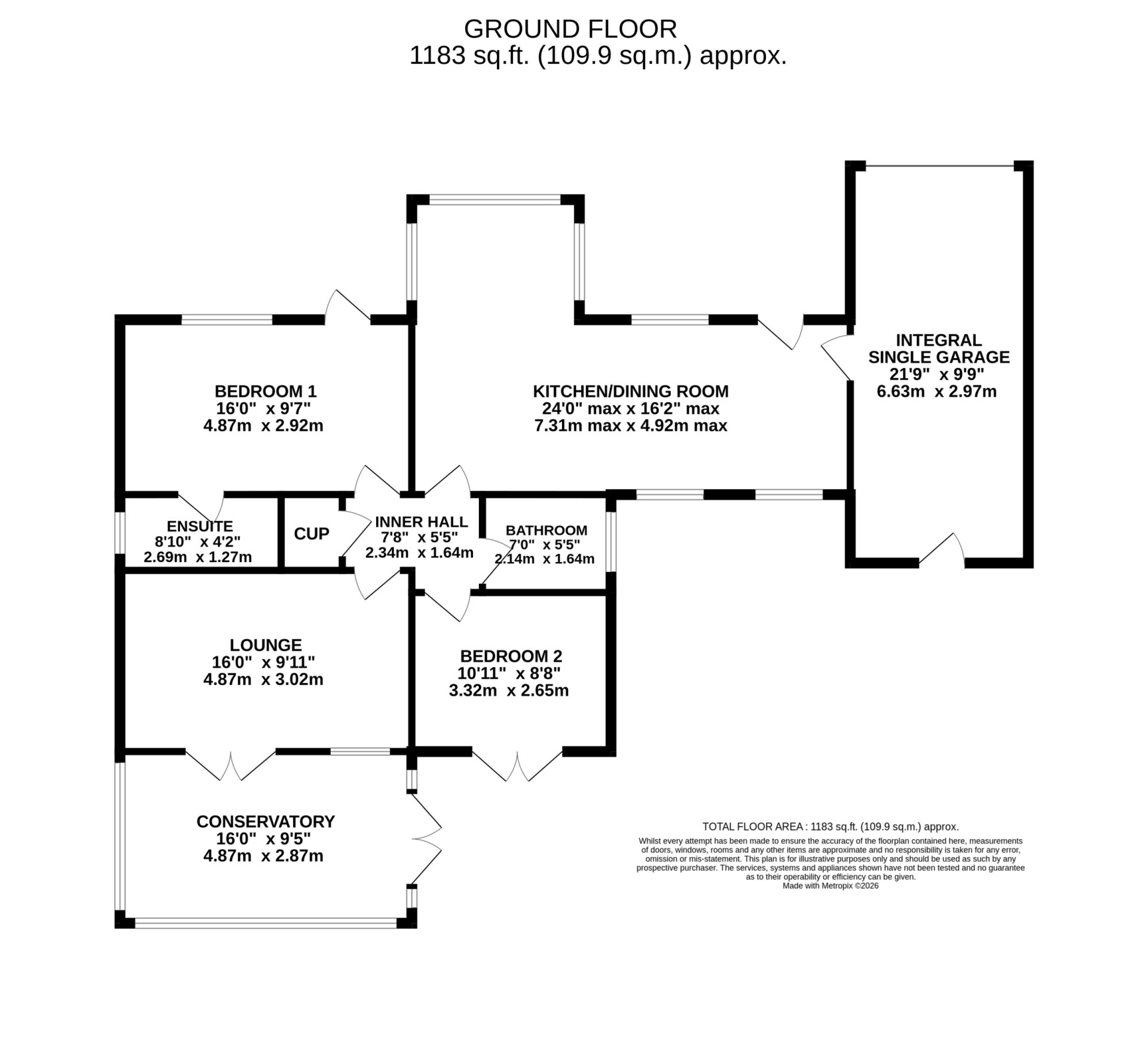 Floorplan — Richmond, Baldrine Road, Baldrine, IM4 6EB.