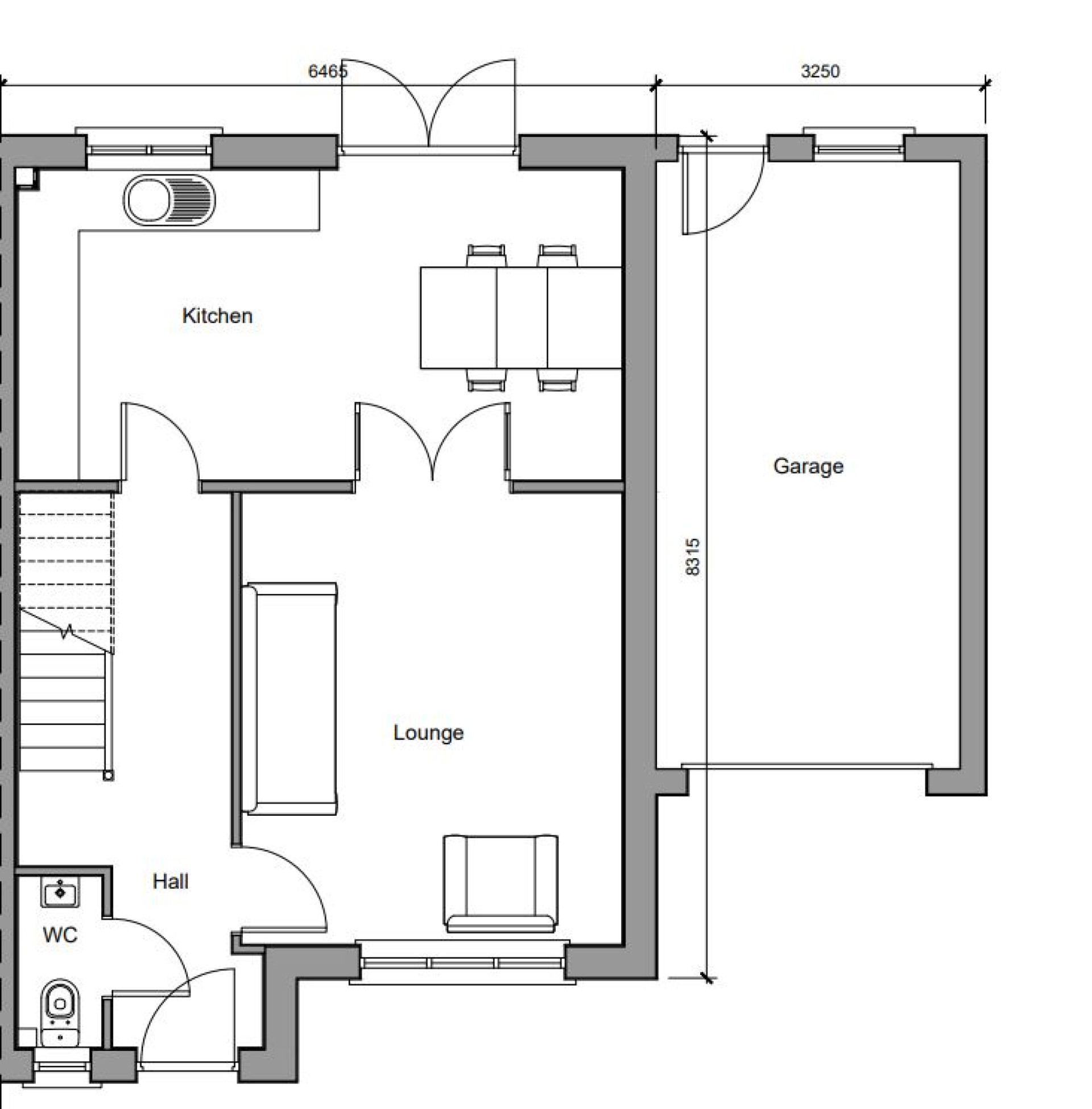 Floorplan — Plot 26 Oatlands, Oatlands Road, Andreas, IM7 4ER.
