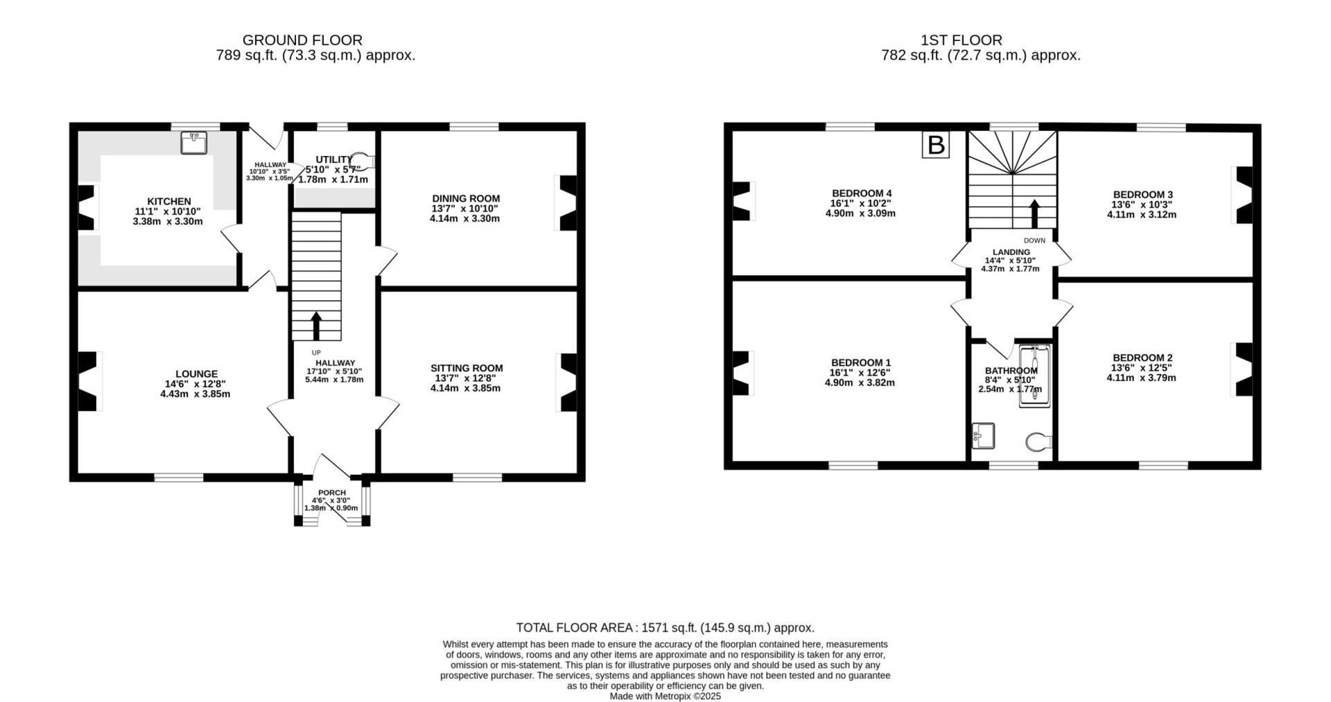 Floorplan — Kella House, Main Road, Sulby, IM7 2HH.